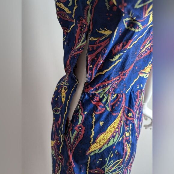 women's vintage dress floral hourglass handmade pencil skirt size 8 - Picture 9 of 11